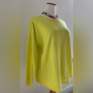 Bright Yellow Women’s Oversized Sweatshirt Size M